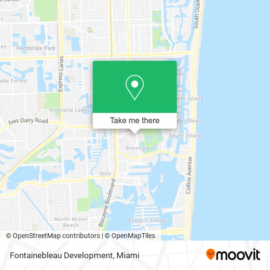 Fontainebleau Development map