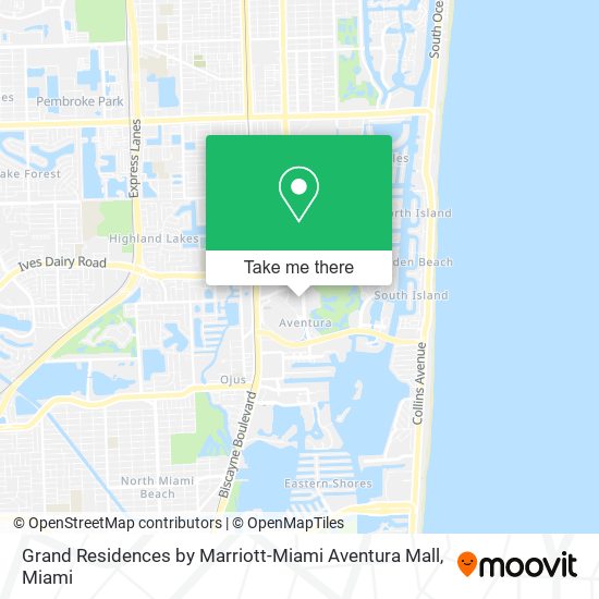 Grand Residences by Marriott-Miami Aventura Mall map