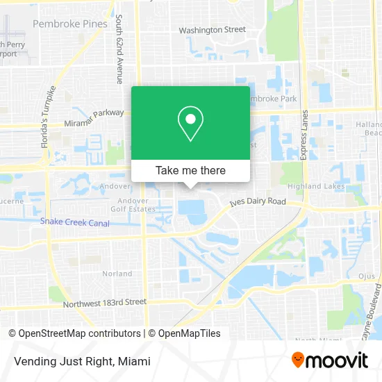 Vending Just Right map