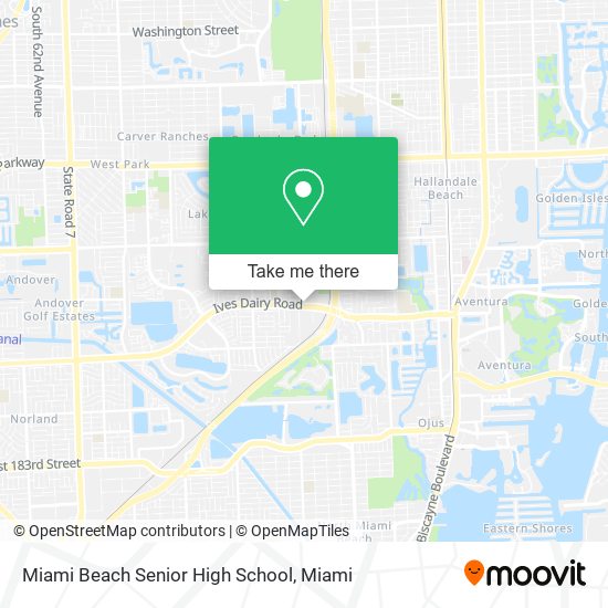 Miami Beach Senior High School map