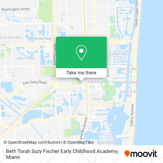 Mapa de Beth Torah Suzy Fischer Early Childhood Academy