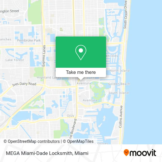 MEGA Miami-Dade Locksmith map