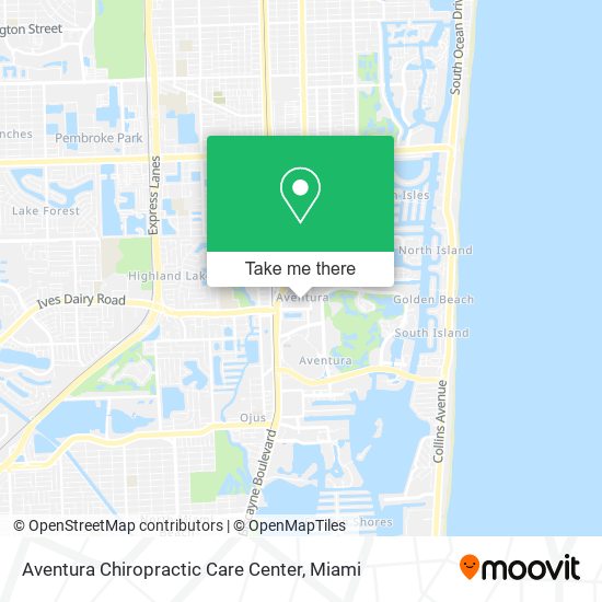 Aventura Chiropractic Care Center map