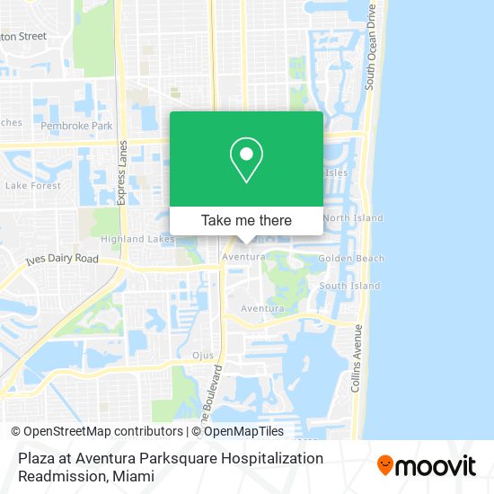 Plaza at Aventura Parksquare Hospitalization Readmission map
