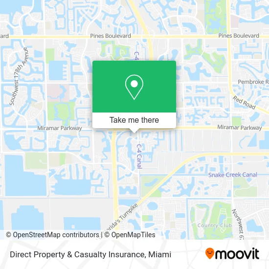 Direct Property & Casualty Insurance map