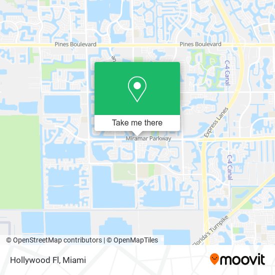 Hollywood Fl map