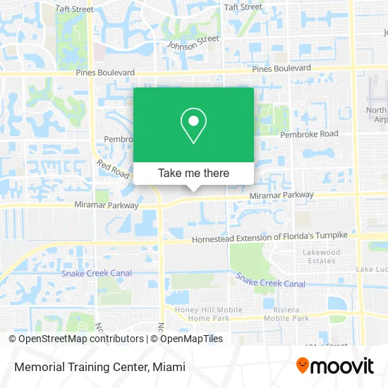 Memorial Training Center map