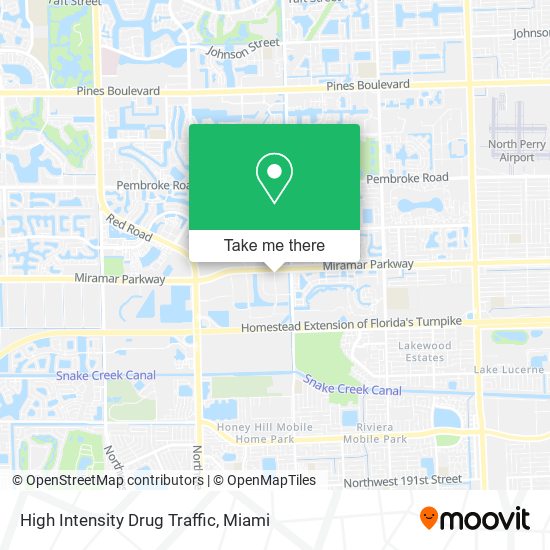 Mapa de High Intensity Drug Traffic
