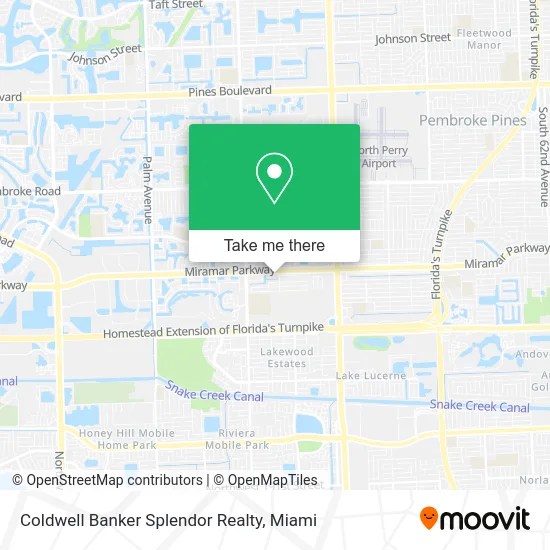 Coldwell Banker Splendor Realty map