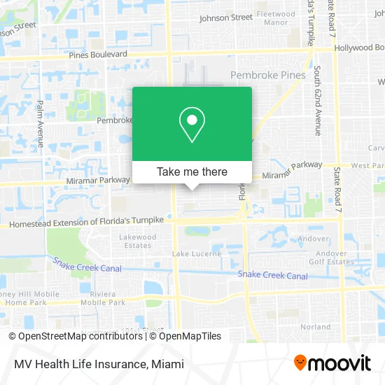 MV Health Life Insurance map