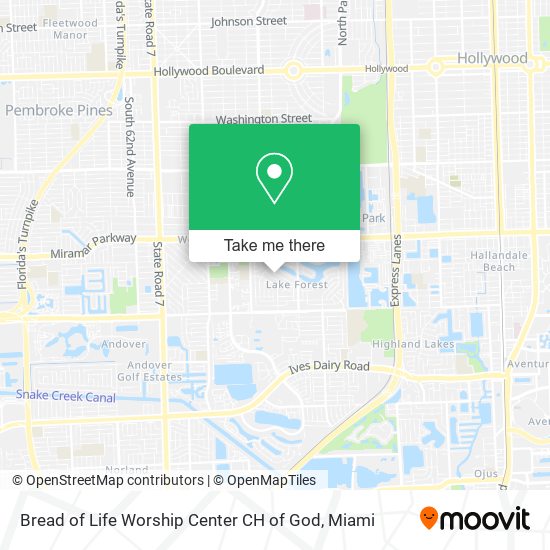 Mapa de Bread of Life Worship Center CH of God