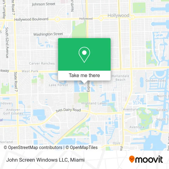 John Screen Windows LLC map