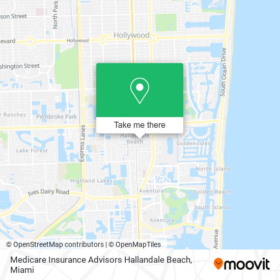 Mapa de Medicare Insurance Advisors Hallandale Beach