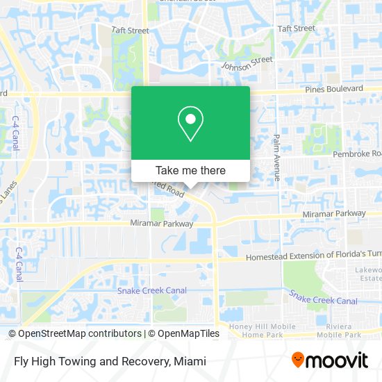 Fly High Towing and Recovery map