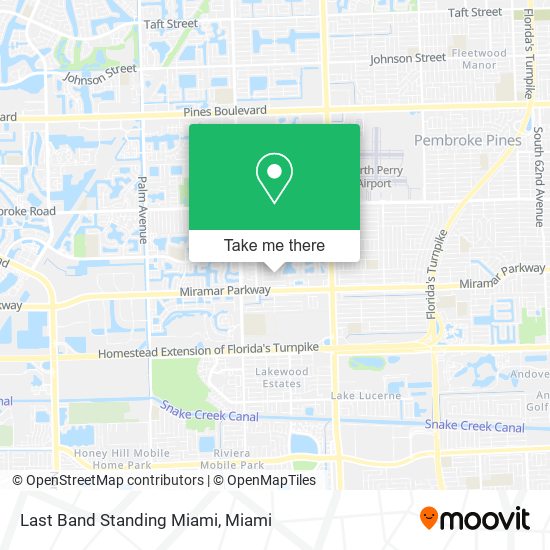 Mapa de Last Band Standing Miami