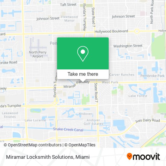 Mapa de Miramar Locksmith Solutions