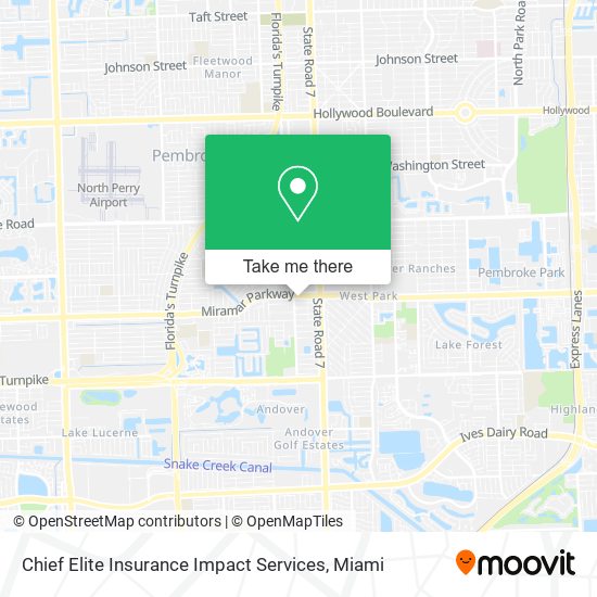 Chief Elite Insurance Impact Services map