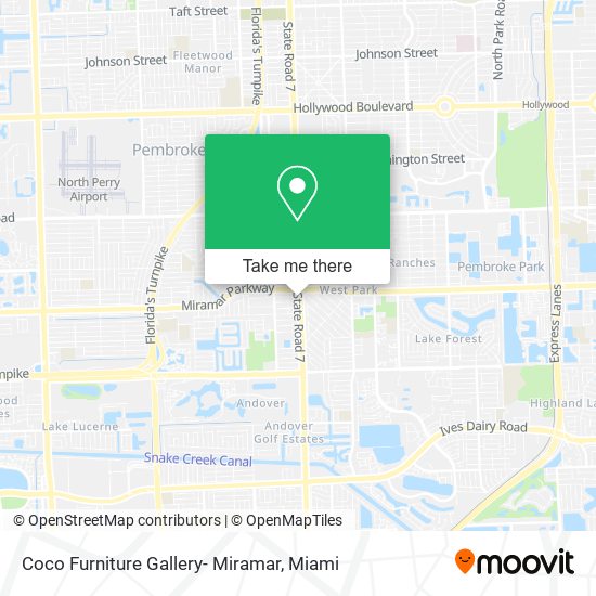 Coco Furniture Gallery- Miramar map