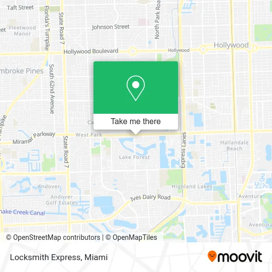 Locksmith Express map