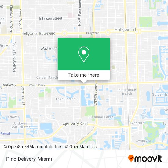 Pino Delivery map