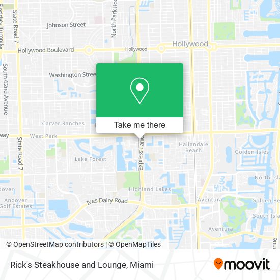 Mapa de Rick's Steakhouse and Lounge