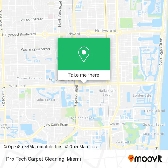 Pro Tech Carpet Cleaning map
