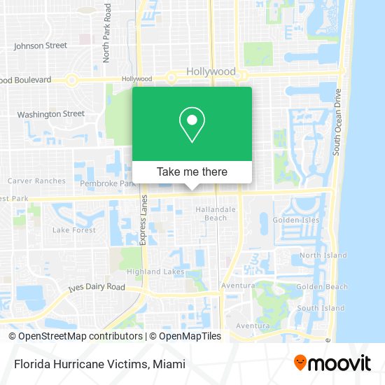 Florida Hurricane Victims map