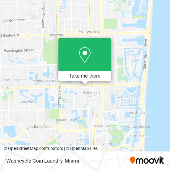 Washcycle Coin Laundry map