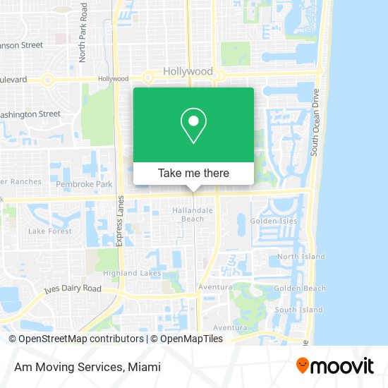 Am Moving Services map