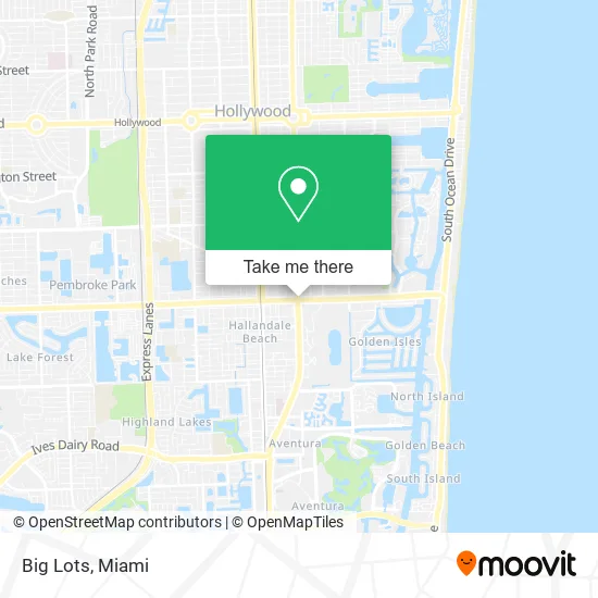 Mapa de Big Lots