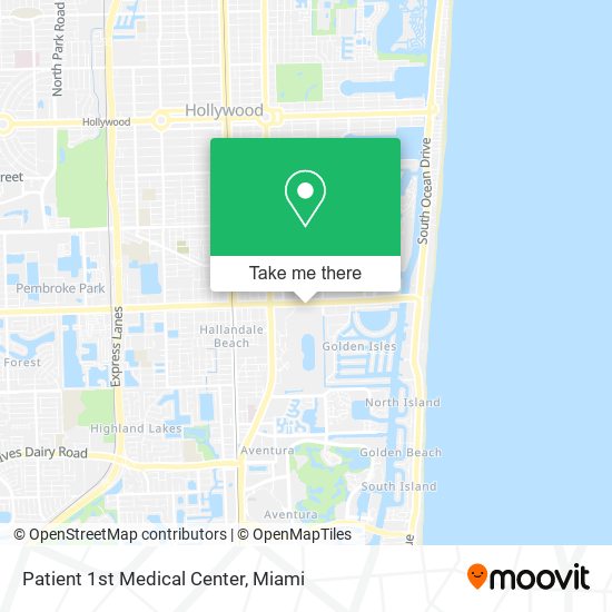 Mapa de Patient 1st Medical Center