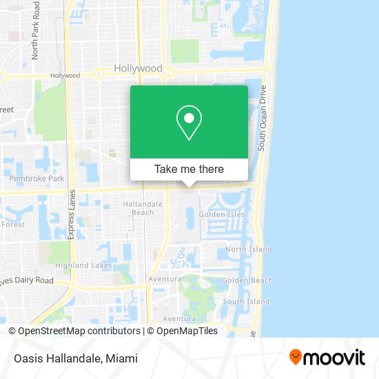 Mapa de Oasis Hallandale