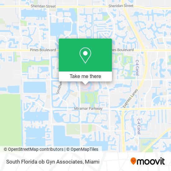 South Florida ob Gyn Associates map