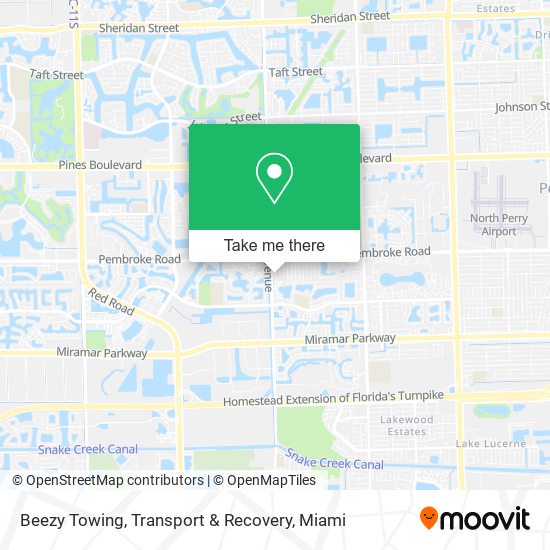 Beezy Towing, Transport & Recovery map