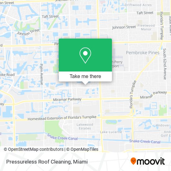 Mapa de Pressureless Roof Cleaning