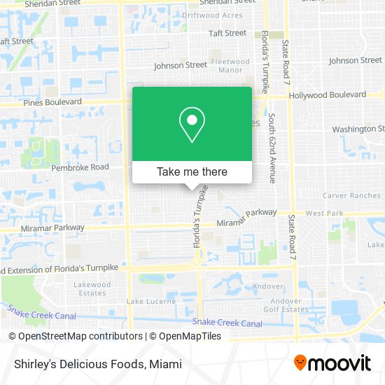 Shirley's Delicious Foods map