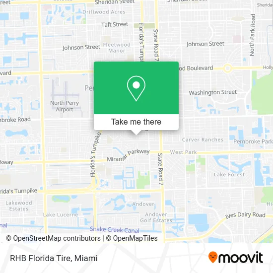 RHB Florida Tire map