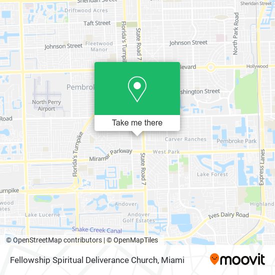 Fellowship Spiritual Deliverance Church map
