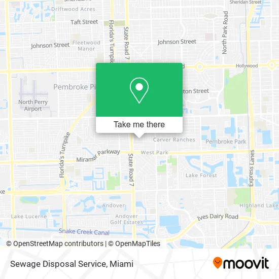Mapa de Sewage Disposal Service
