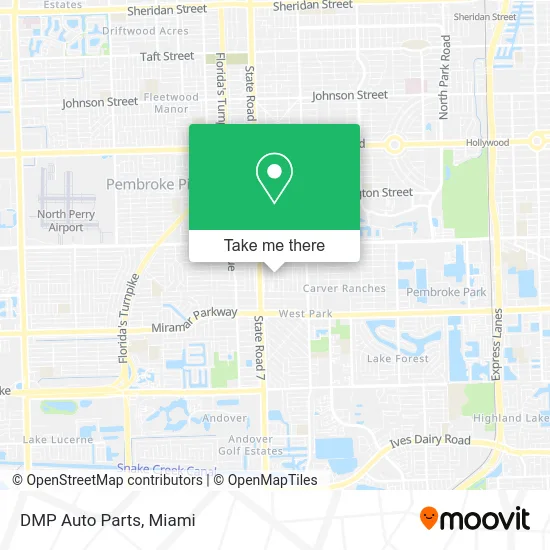DMP Auto Parts map