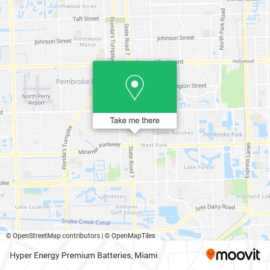 Hyper Energy Premium Batteries map