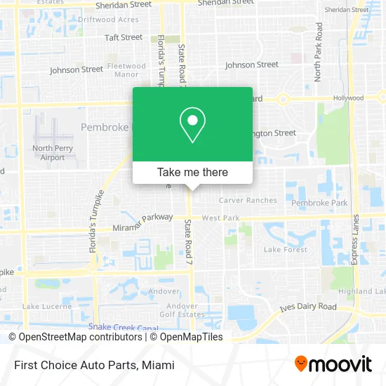 First Choice Auto Parts map