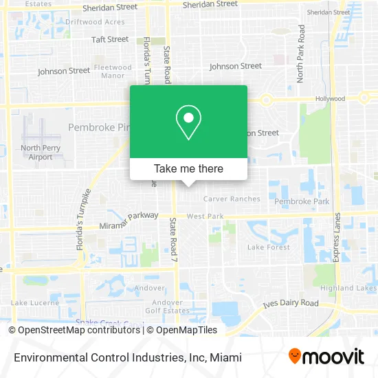 Mapa de Environmental Control Industries, Inc