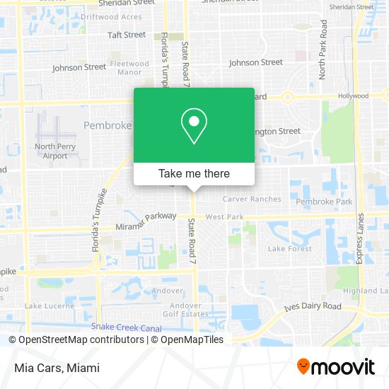 Mia Cars map