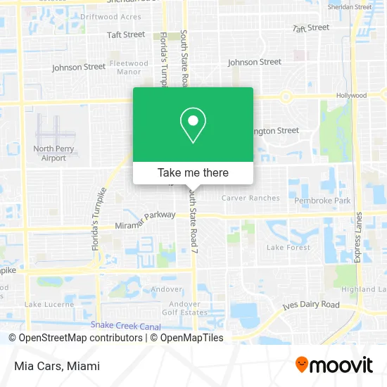 Mia Cars map