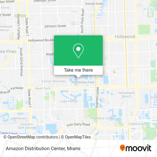 Amazon Distribution Center map