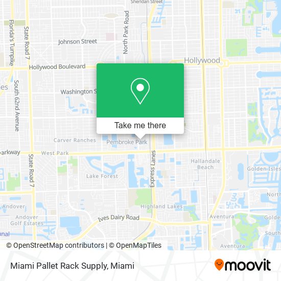 Miami Pallet Rack Supply map