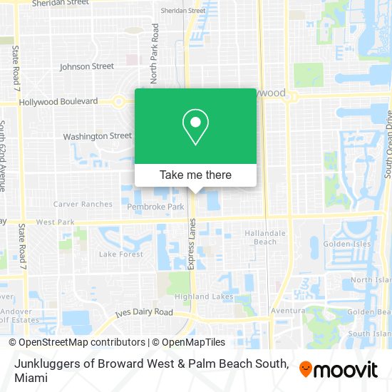 Mapa de Junkluggers of Broward West & Palm Beach South
