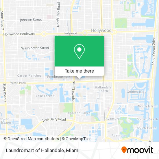 Laundromart of Hallandale map