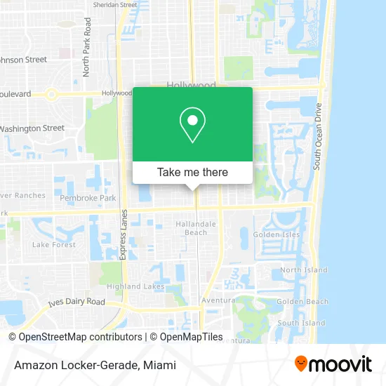 Amazon Locker-Gerade map